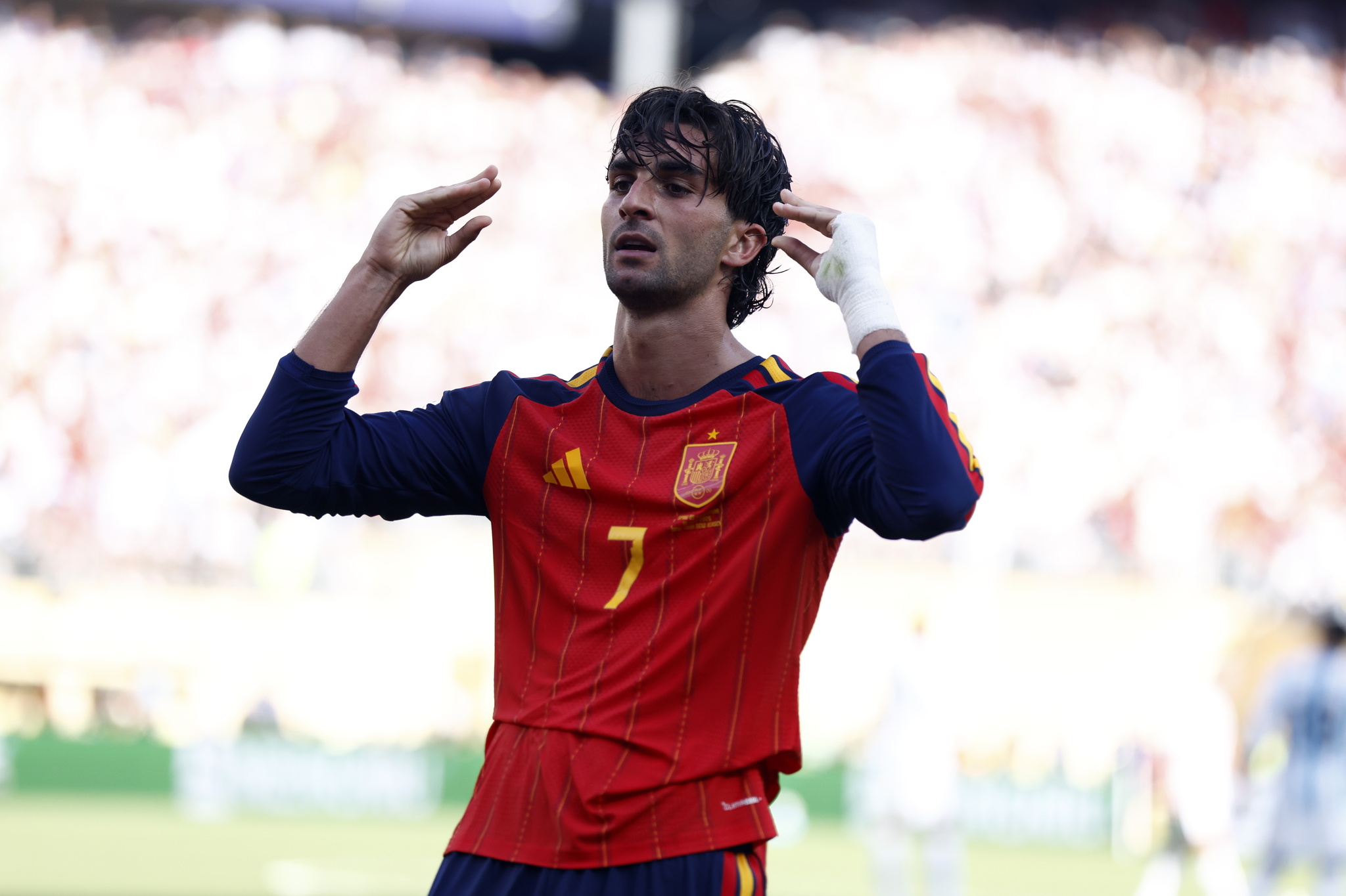 EAST RUTHERFORD (United States),  lt;HIT gt;19/07/2026.- Ferran lt;/HIT gt;  lt;HIT gt;Torres lt;/HIT gt; of Spain celebrates scoring the 1-0 goal during the FIFA World Cup 2026 final match Spain against Argentina, in East Rutherford, New Jersey, USA, 19 July 2026. (España) EFE/EPA/WILL OLIVER