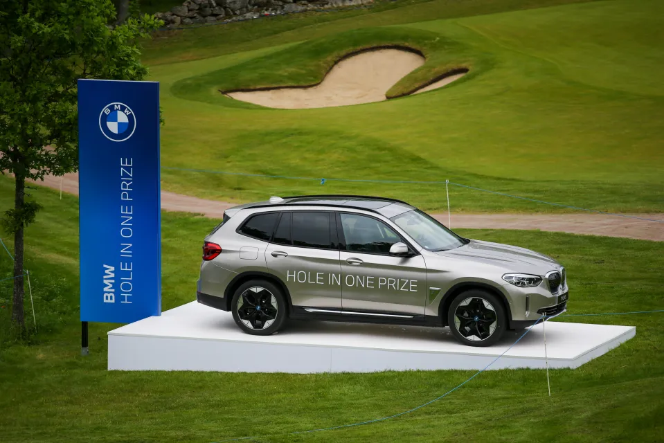 A car on offer as a hole-in-one prize