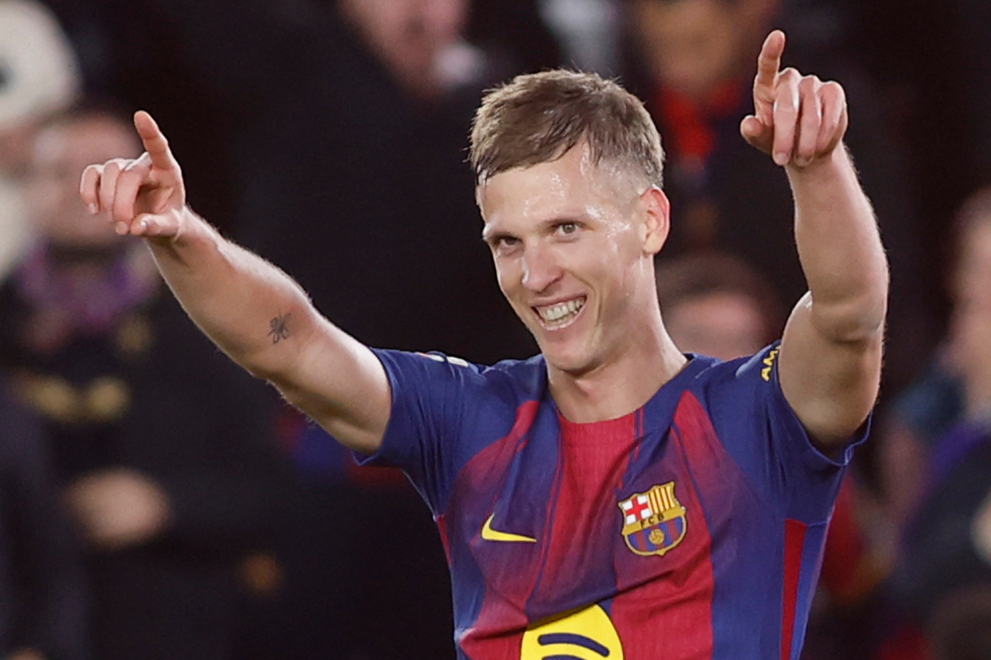 Dani Olmo, jugador del Barcelona.