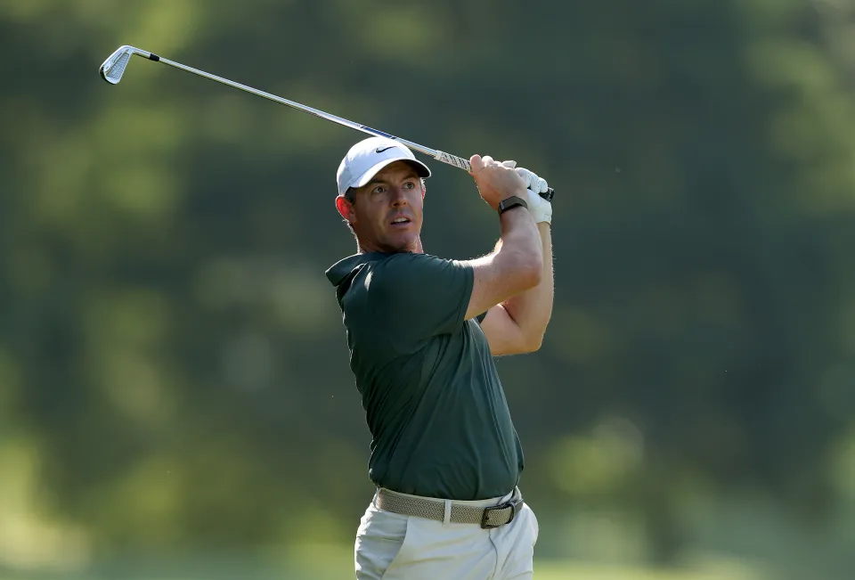 Rory McIlroy takes a shot at the St. Jude Championship