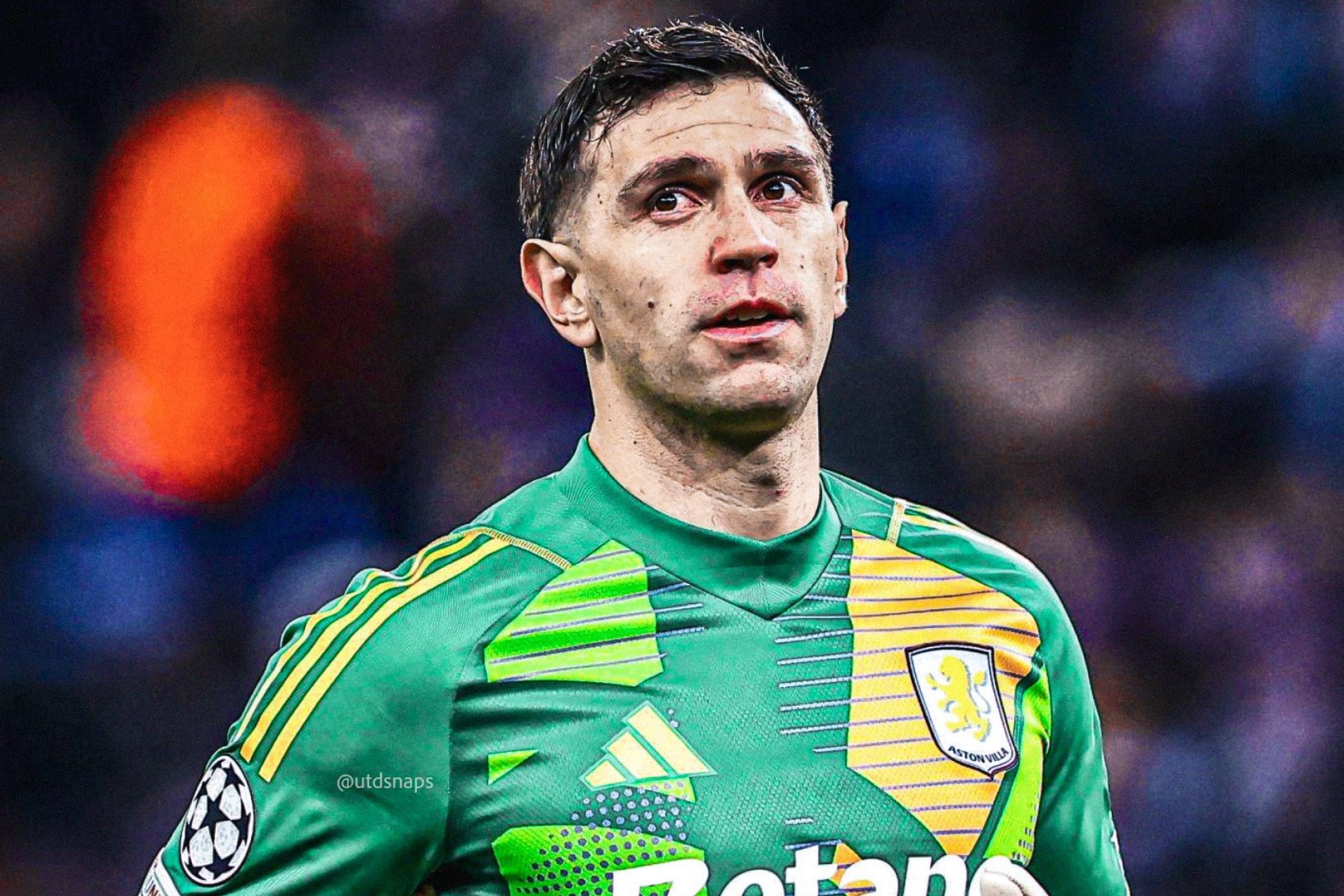 Emiliano 'Dibu' Martínez, con el Aston Villa.