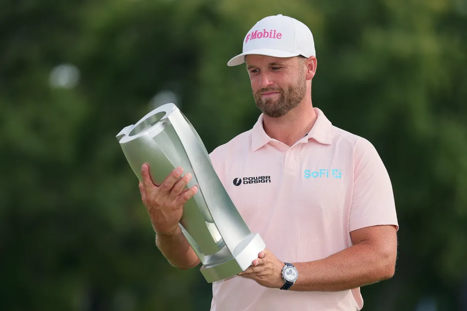 Wyndham Clark after winning the BMW Championship