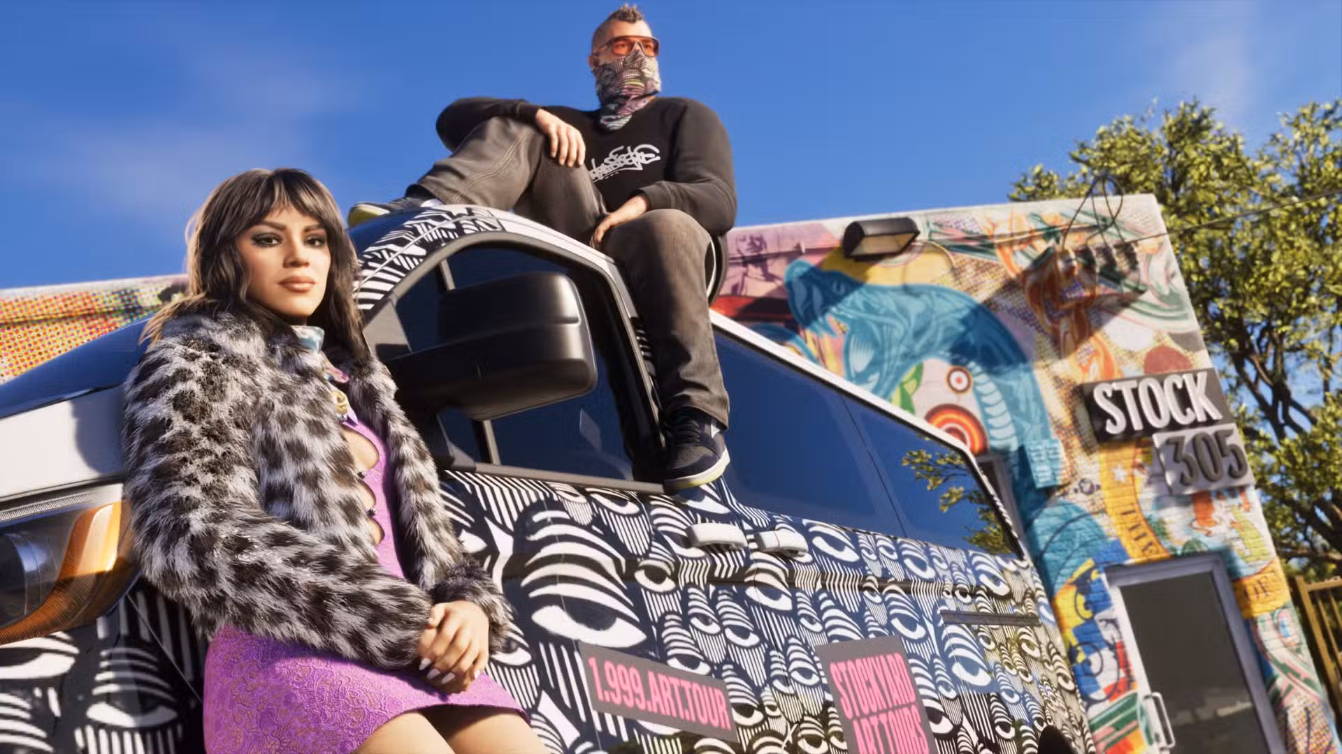 gta 6 protagonists lucia and jason wearing some cosmetic items that are exclusively in the ultimate edition.