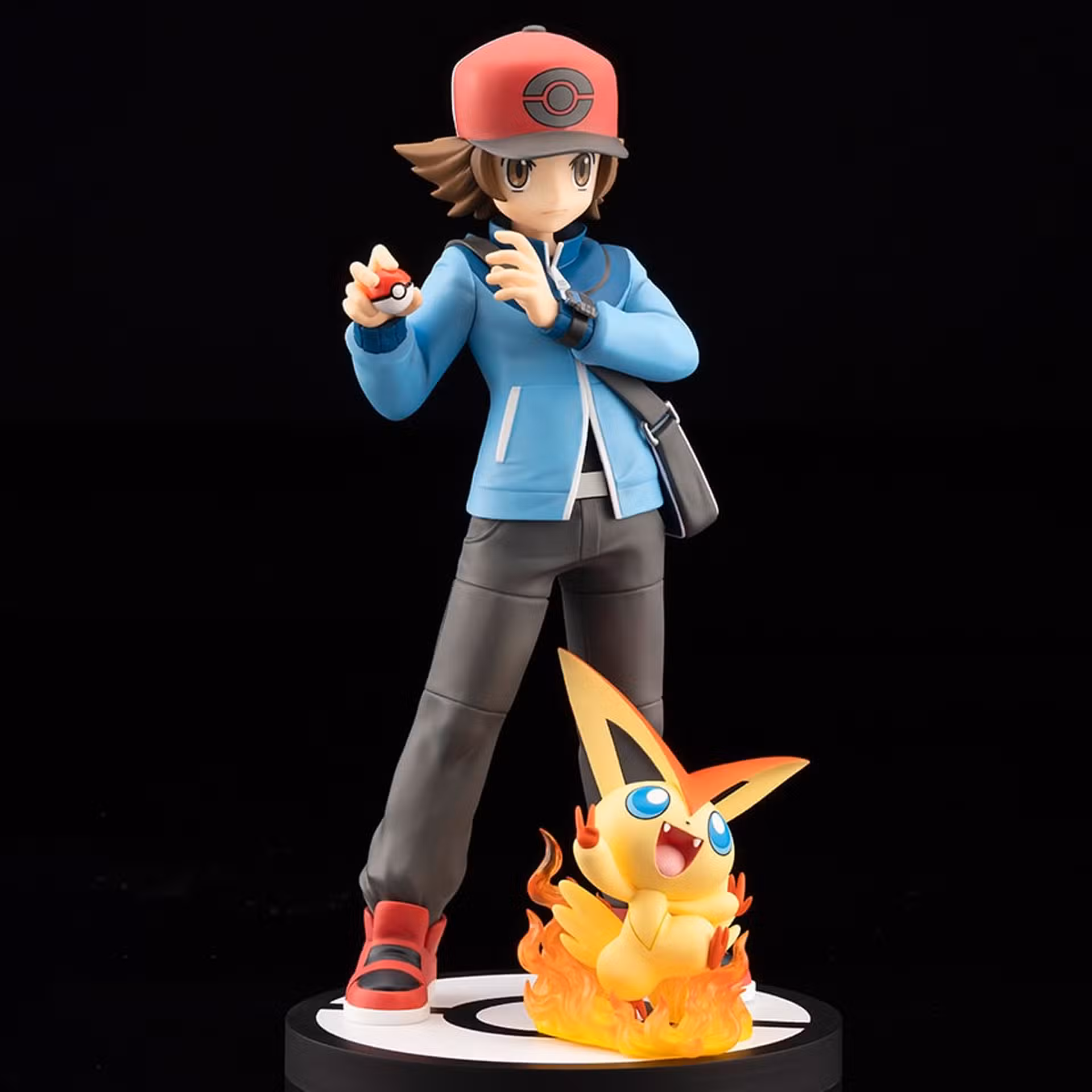 Pokemon Hilbert with Victini Kotobukiya Figure 1