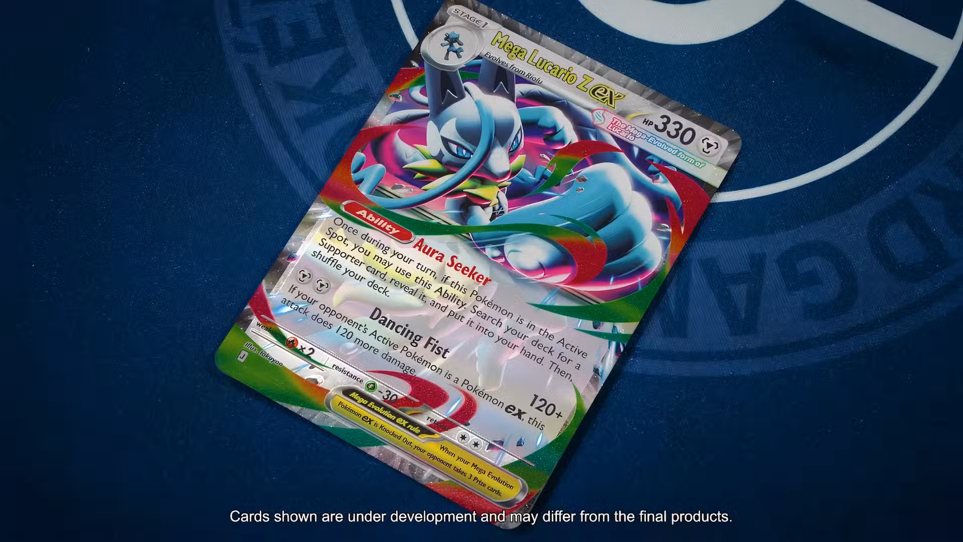 Mega Lucario Z ex in the Pokemon TCG