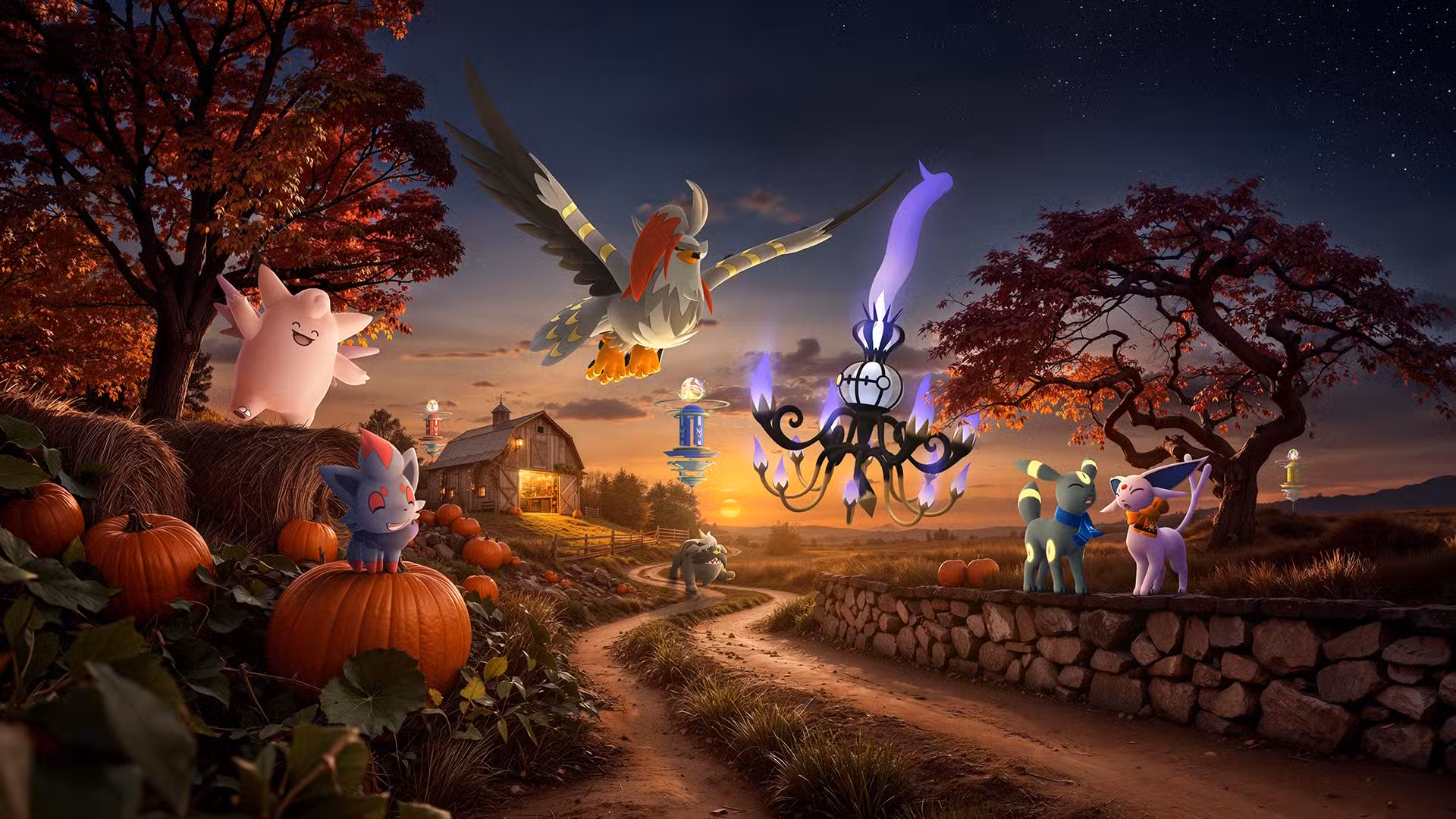 The key visual for Pokemon GO's Twilight Trials