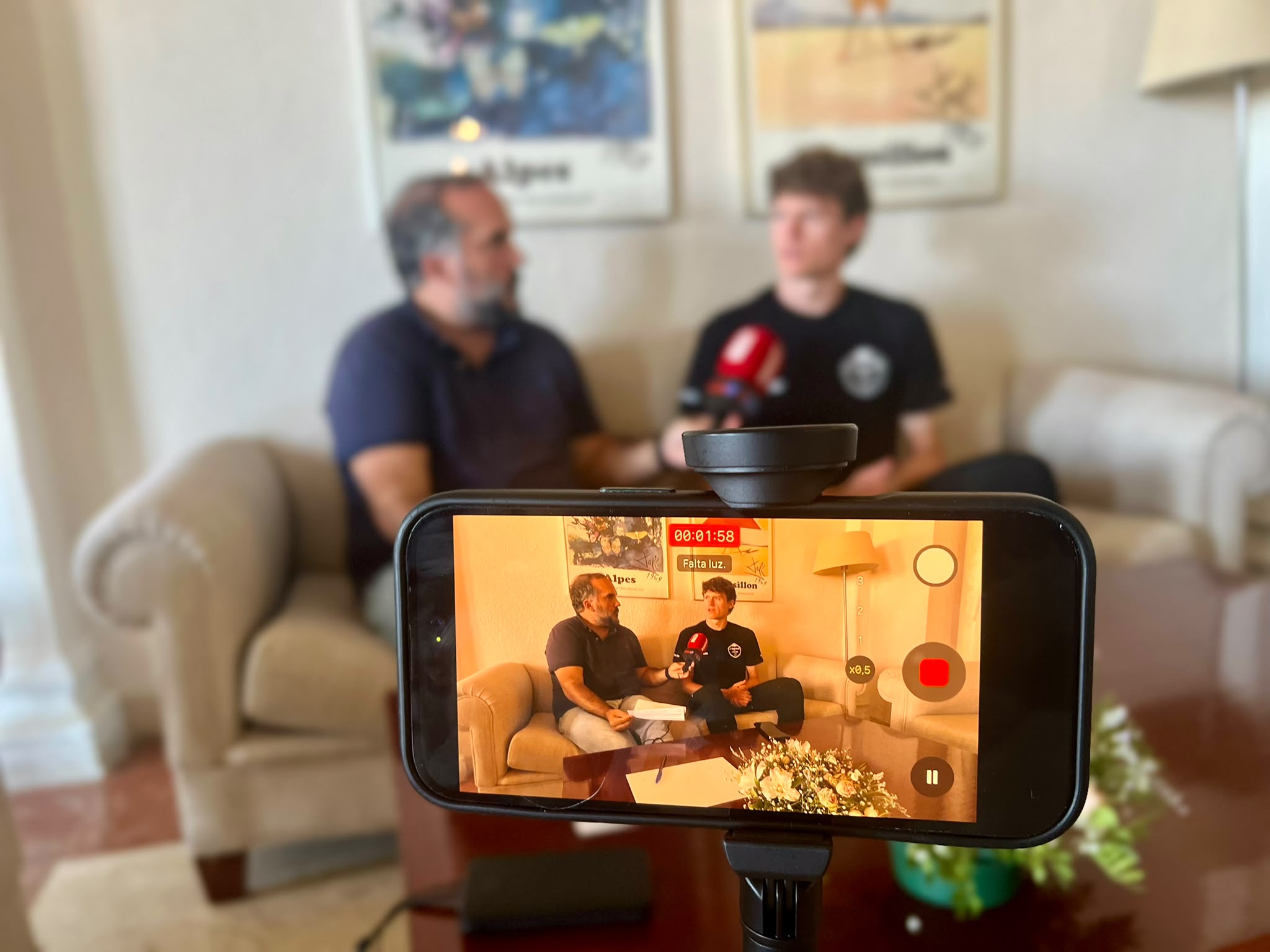 Gall, con Nacho Labarga.