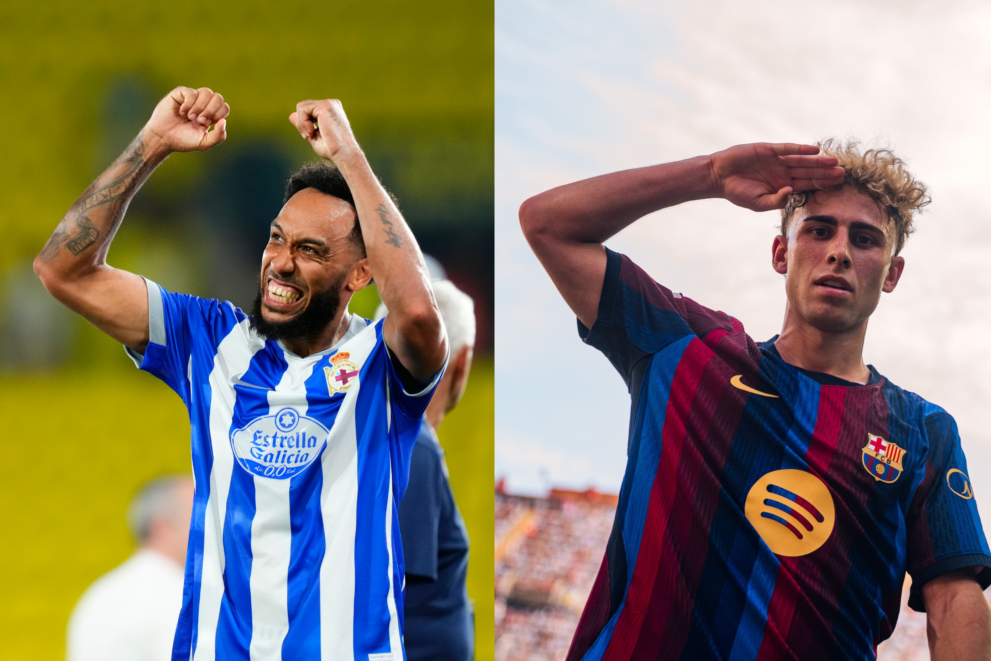Pierre-Emerick Aubameyang y Fermín López