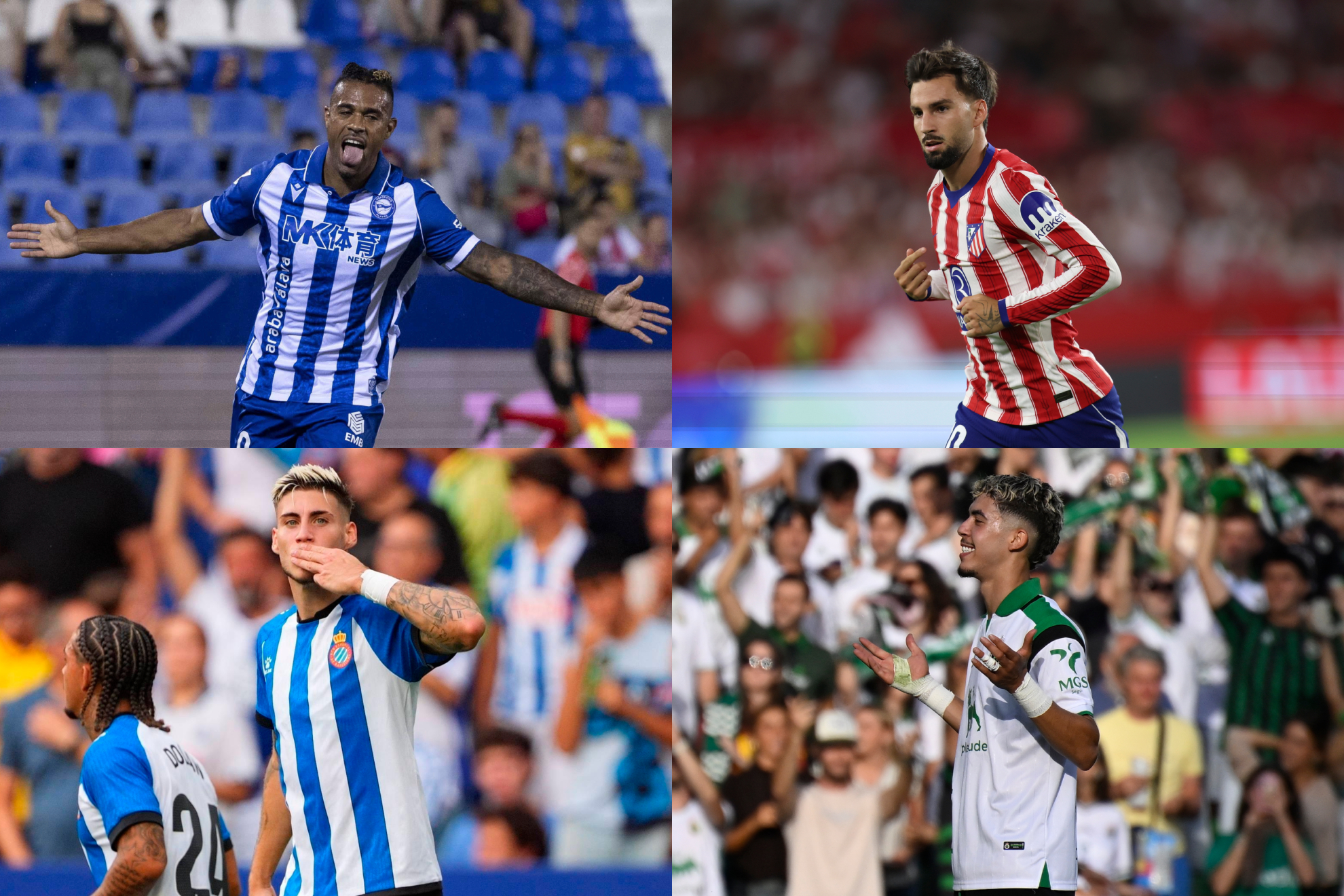 Mariano Díaz, Álex Baena, Roberto Fernández y Yassir Zabiri