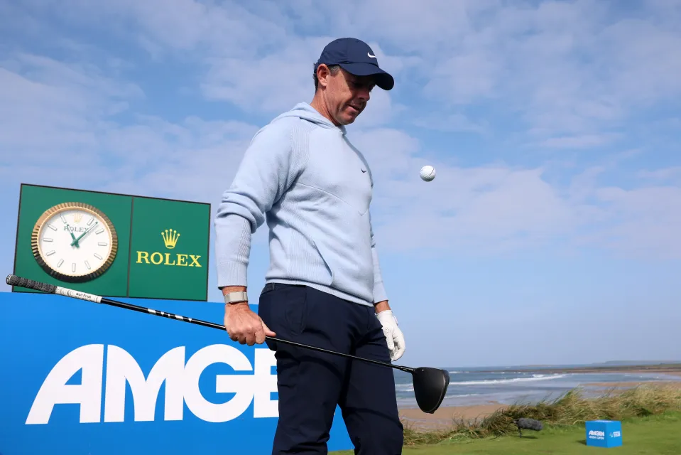 McIlroy shows off to a home crowd
