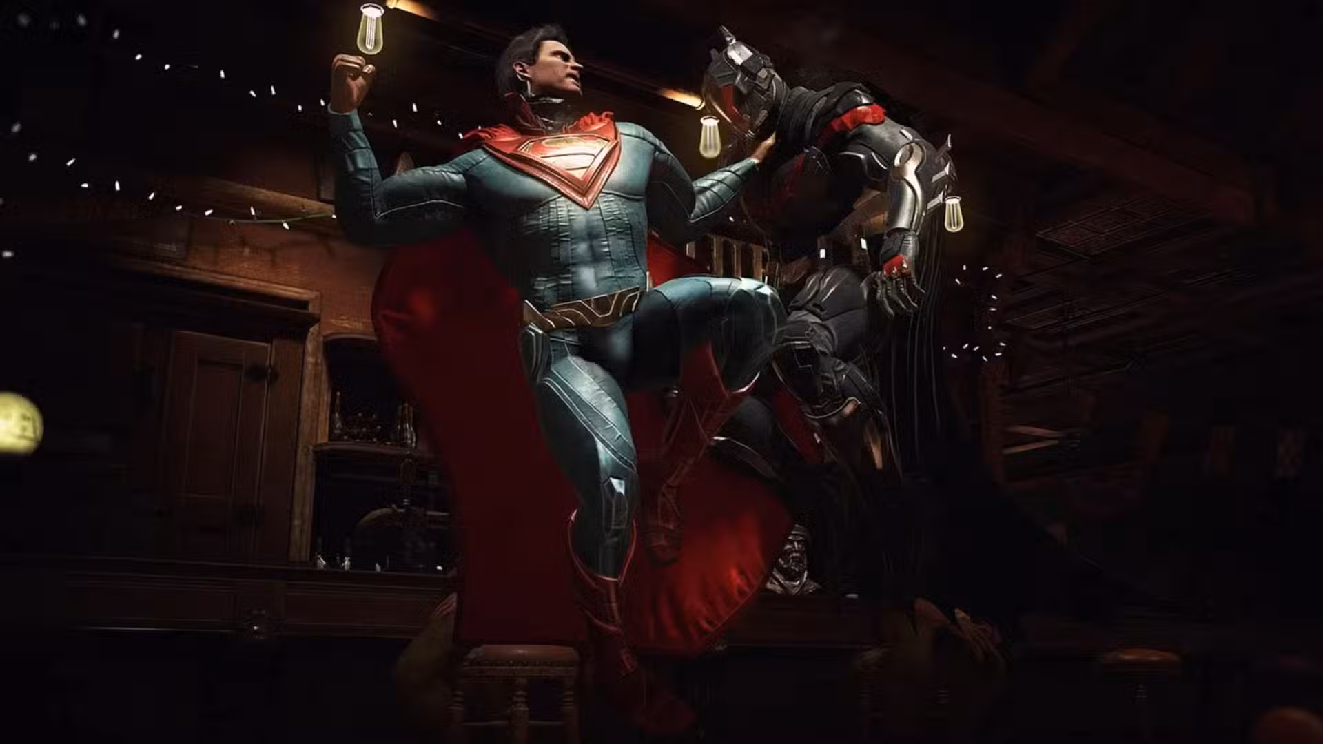 Injustice 2 Combat Screenshot with Batman and Superman