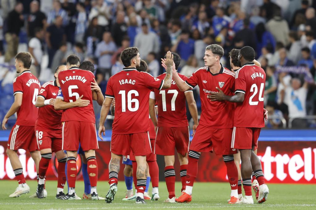 Jugadores del Sevilla.