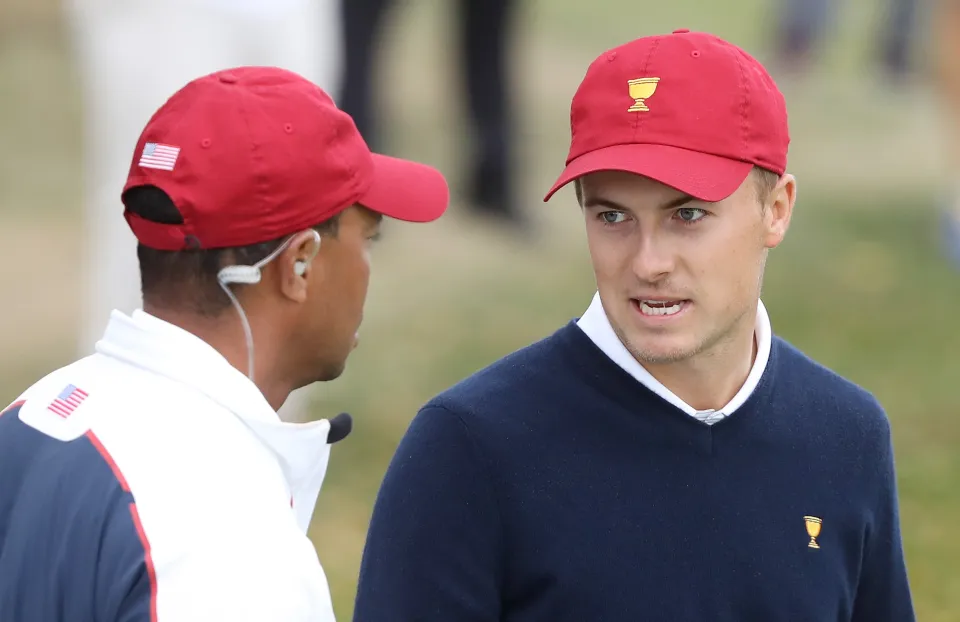 Woods and Spieth tried to argue the case against a disqualification