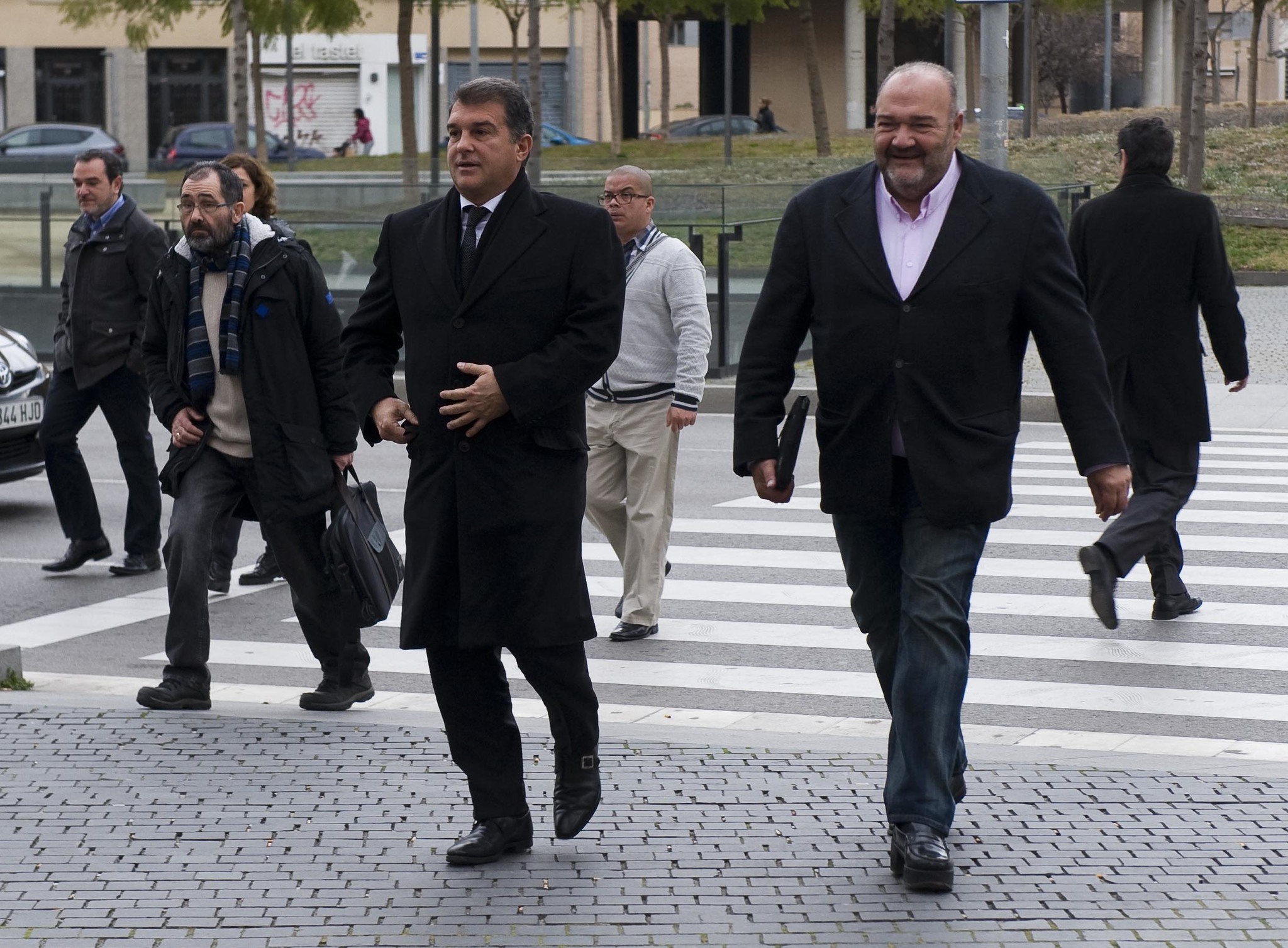 Joan Laporta y Joan Olivé.