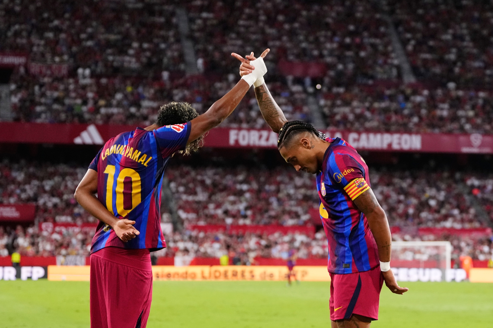 Lamine y Raphinha