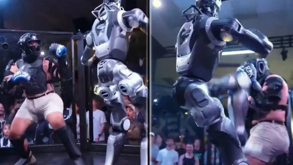 Terminator kafeste: İnsan ile robot arasındaki ilk MMA dövüşü korku dolu bitti