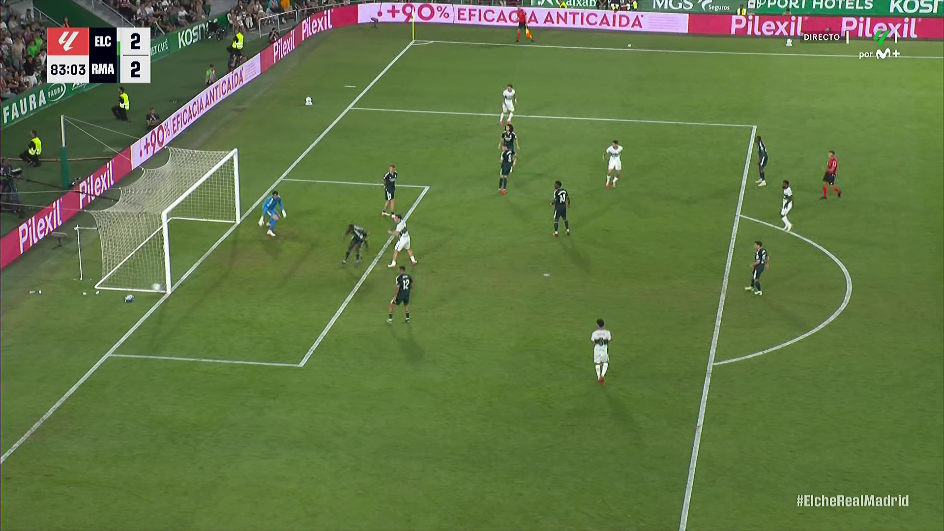 Elche Real Madrid en directo gol de Osorio