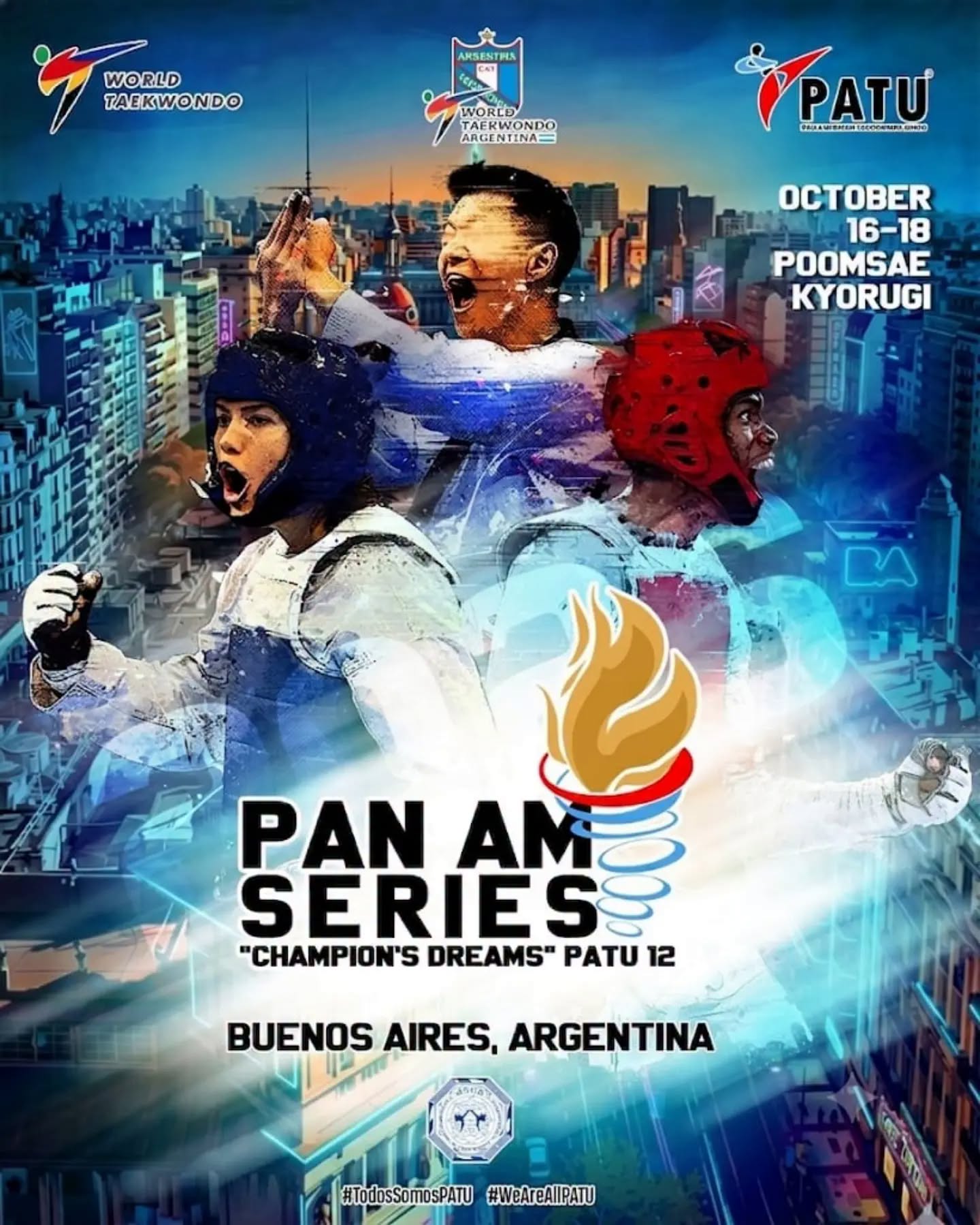 Buenos Aires, Pan Am Series “Şampiyonun Hayalleri” PATU 12’ye ev sahipliği yapacak